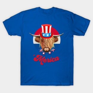 Highland Cow 'Merica T-Shirt